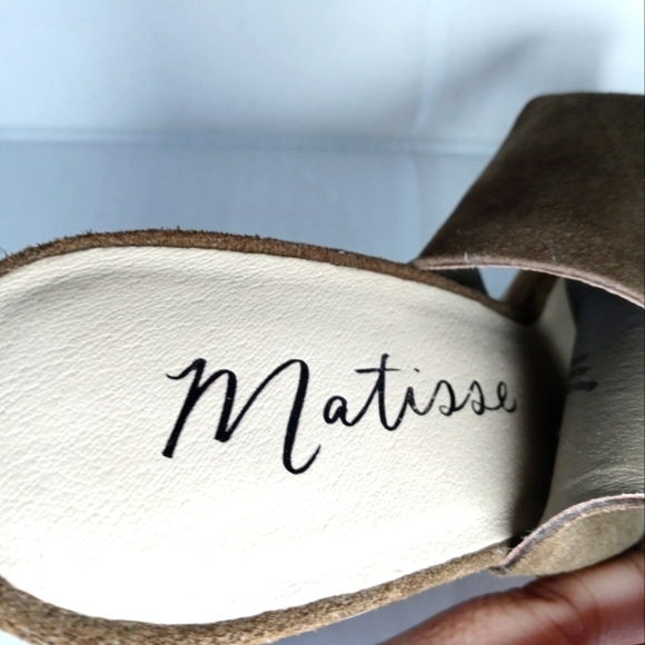 Matisse Hemingway Brown Suede Sandal Heels. Size 9.5 - Picture 11 of 16